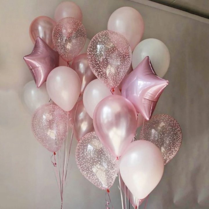 Фонтаны шаров "Розовый" в Дзержинске