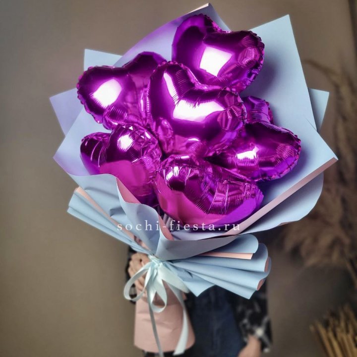 Букет из шаров сердец  в Дзержинске