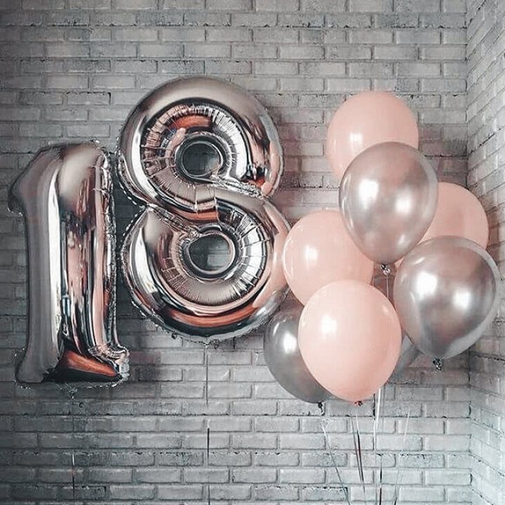 Фольгированный шар Серебряная Цифра в Дзержинске