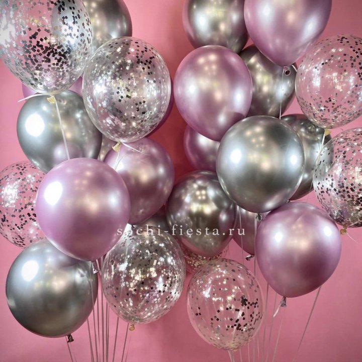 Фонтан шаров "Сильвер пинк" в Дзержинске