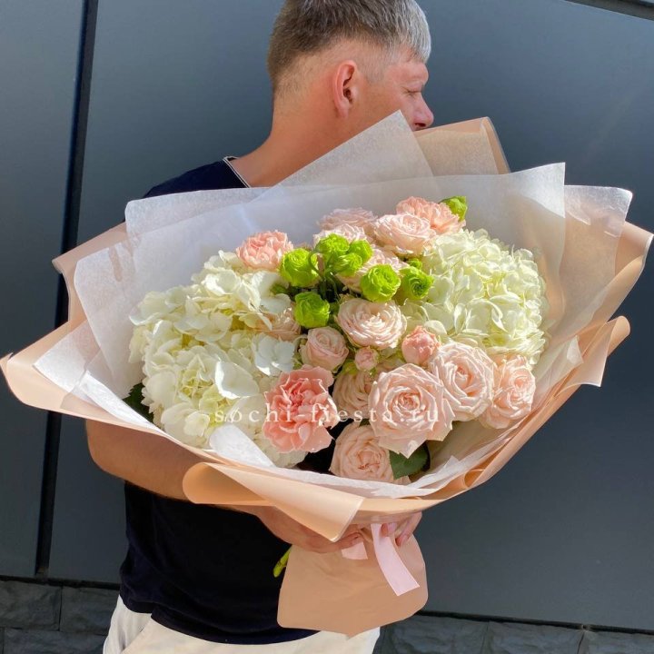 Авторский букет "Нежный крем" в Дзержинске