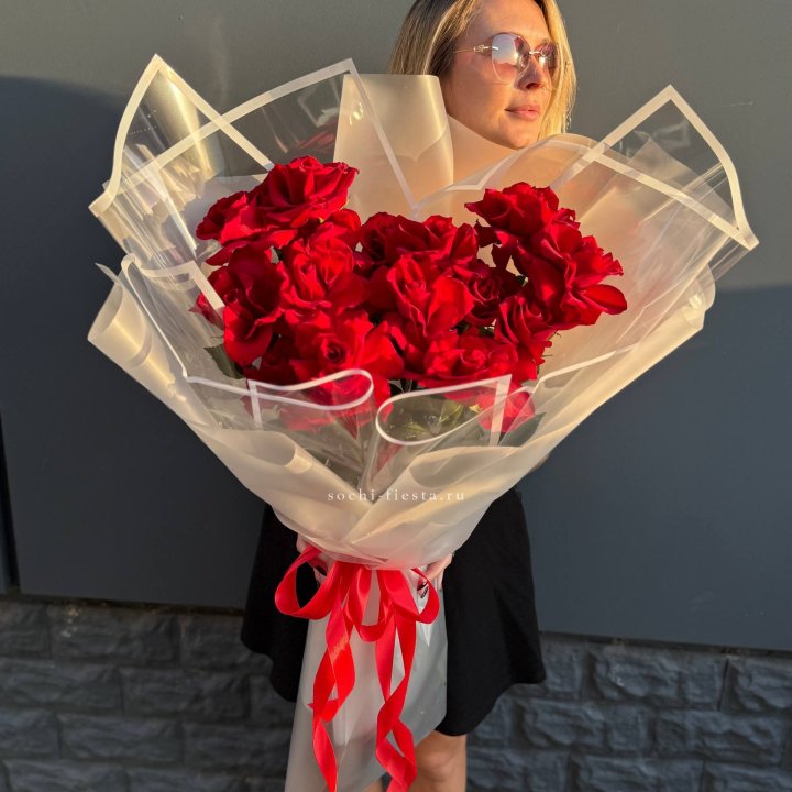  Букет  высоких роз 15 шт в Дзержинске