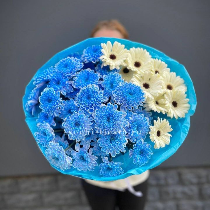 Букет хризантем и гербер в Дзержинске