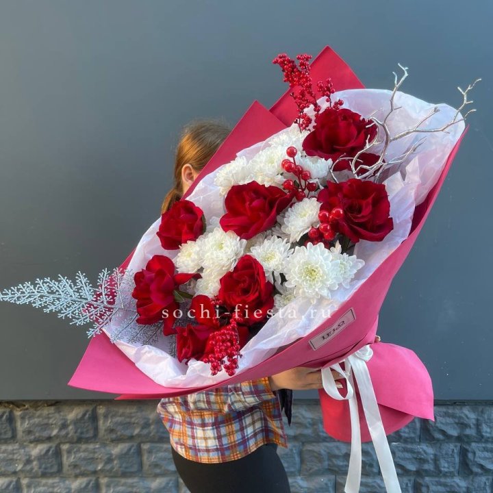 Букет "Яркая зима" в Дзержинске