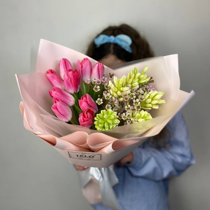  Дуо тюльпаны и гиацинты в Дзержинске