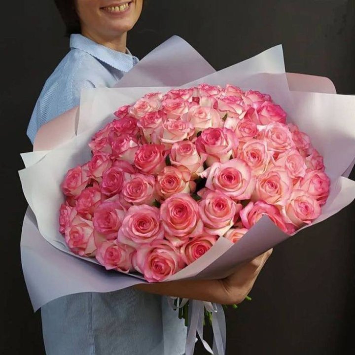 101 роза Джумилия в оформлении  в Дзержинске