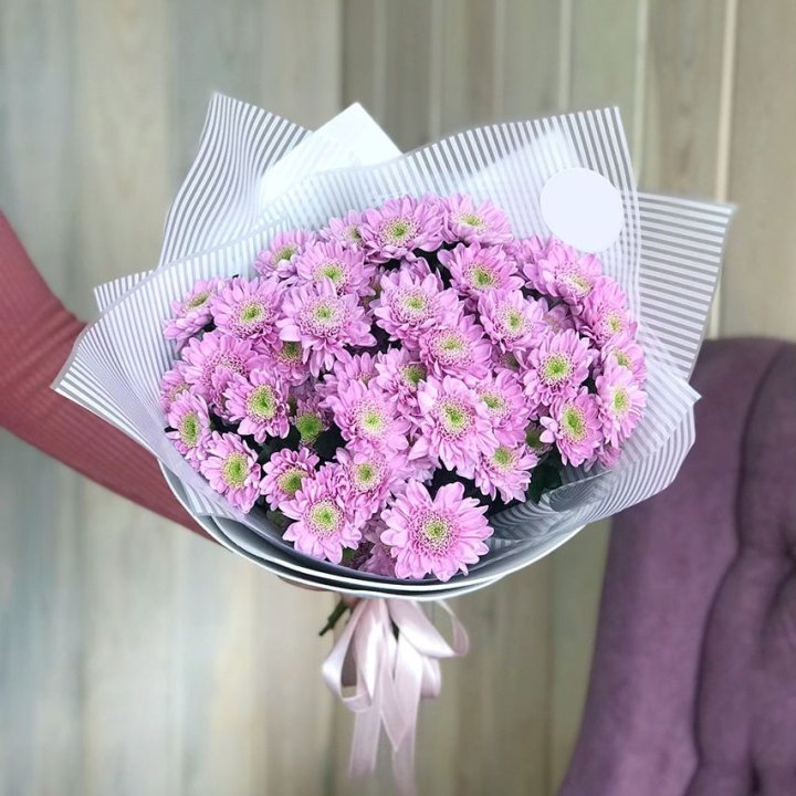Букет розовых хризантем в Дзержинске