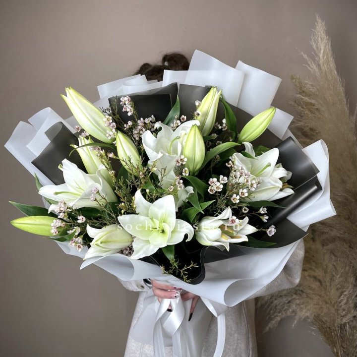 Букет лилий Снежная королева в Дзержинске