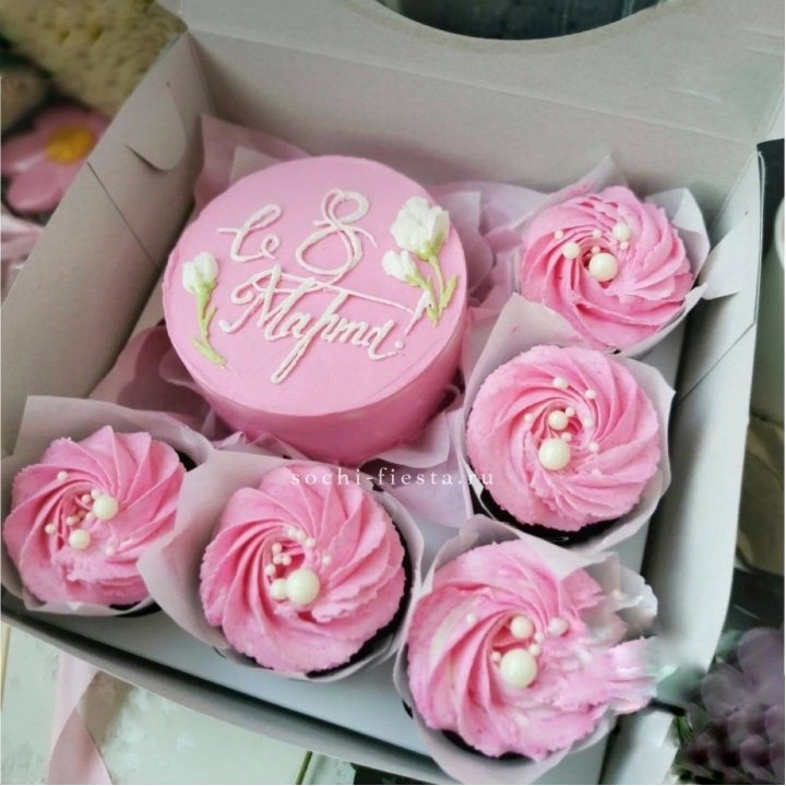 Капкейки и бенто-торт "8 марта!" в Дзержинске