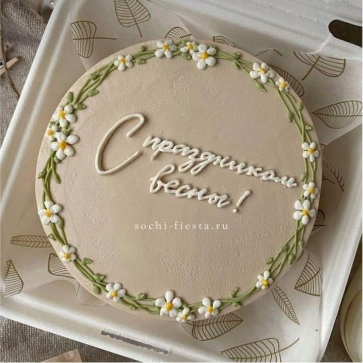 Бенто-торт "C праздником весны!"  в Дзержинске