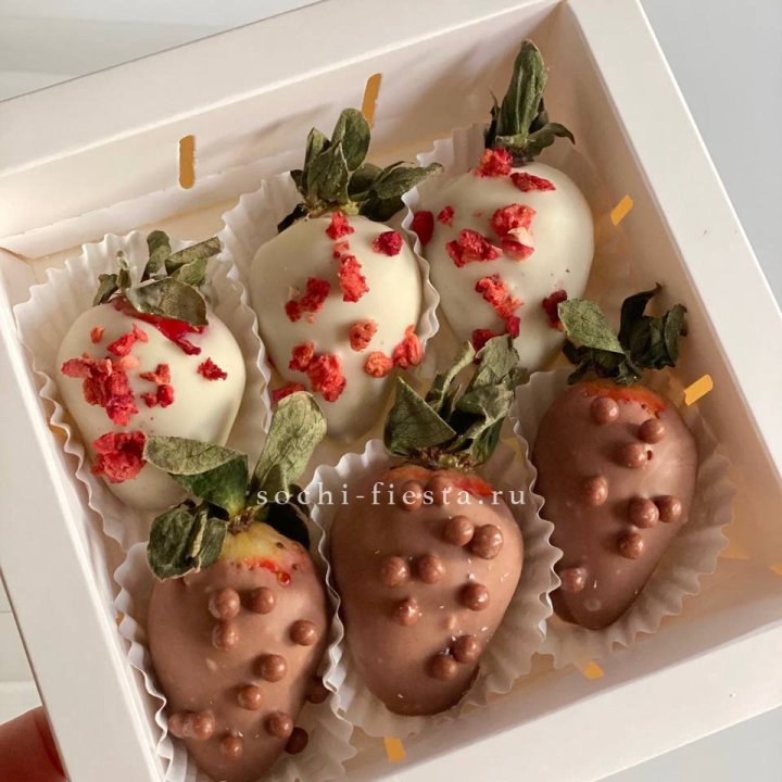 Клубника в шоколаде 6 ягод в Дзержинске