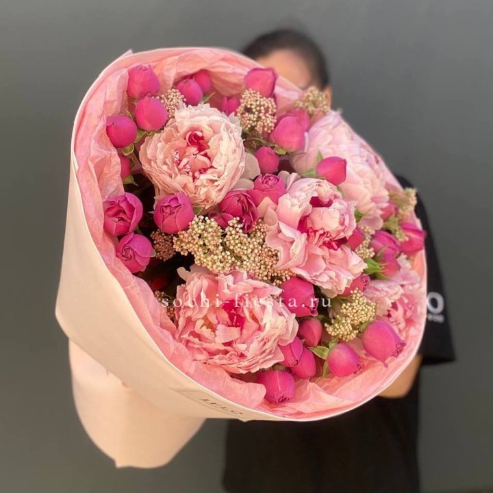  Букет с пионами "Преференс" в Дзержинске