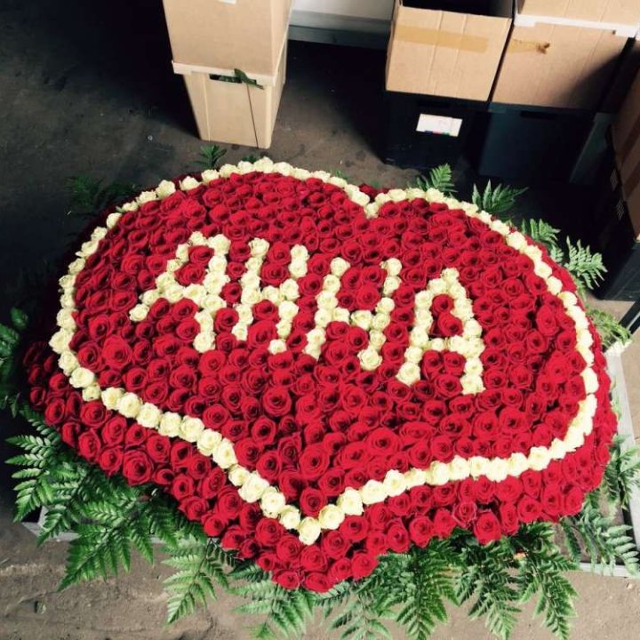 555 роз с именем в Дзержинске