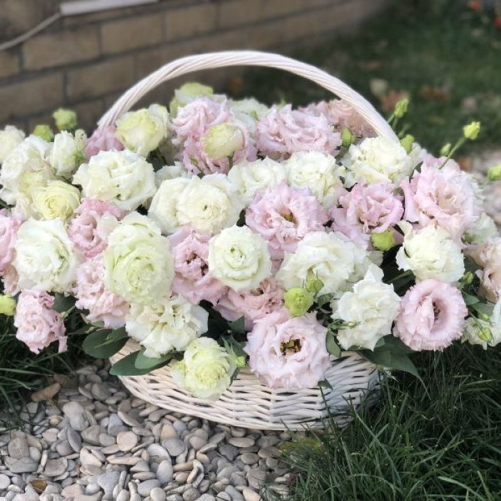 Корзина с эустомой в Дзержинске