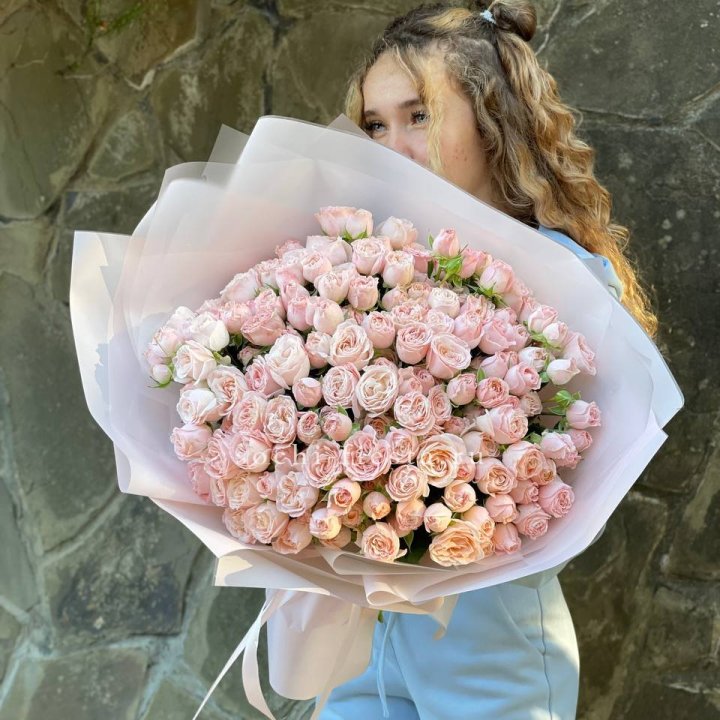 45 роза бомбастик Крем в Дзержинске