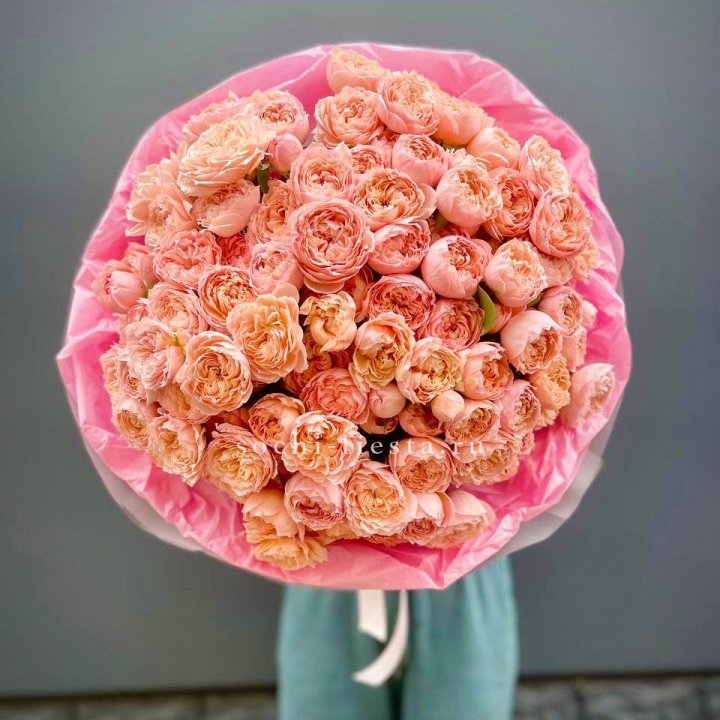 Букет кустовых пионовидных роз Джульетта "Принцесса" в Дзержинске