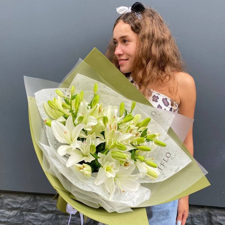 Букет  лилий "Изумруд" в Дзержинске