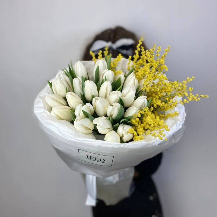 Дуо тюльпан и мимоза в Дзержинске