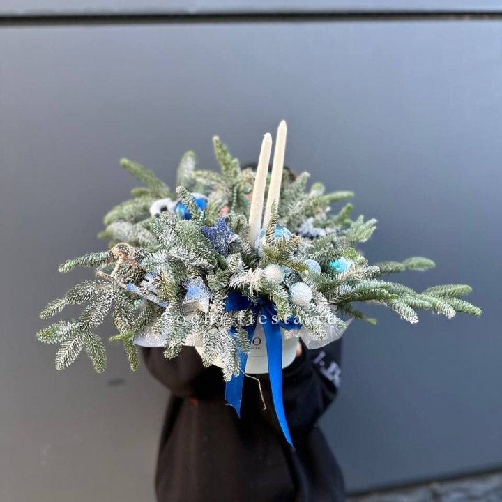 Новогодняя композиция в коробке  в Дзержинске