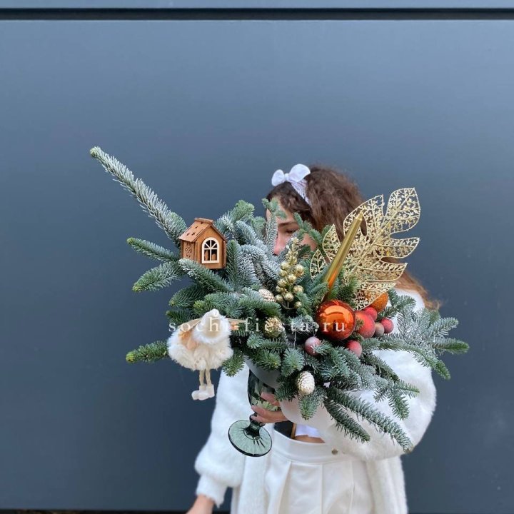 Композиция в бокале огненная  в Дзержинске