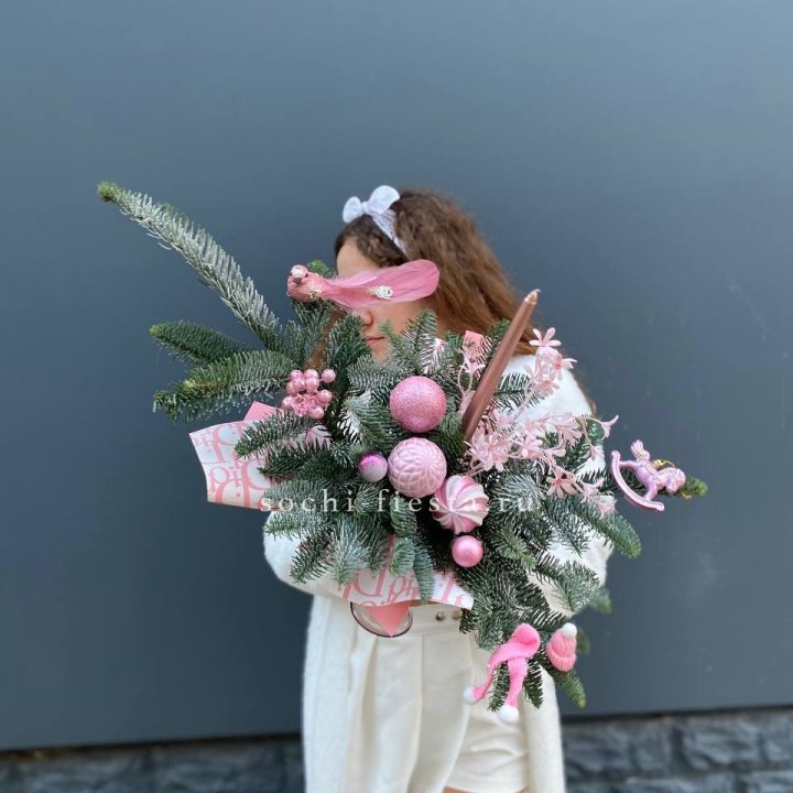 Композиция бокал розовый в Дзержинске