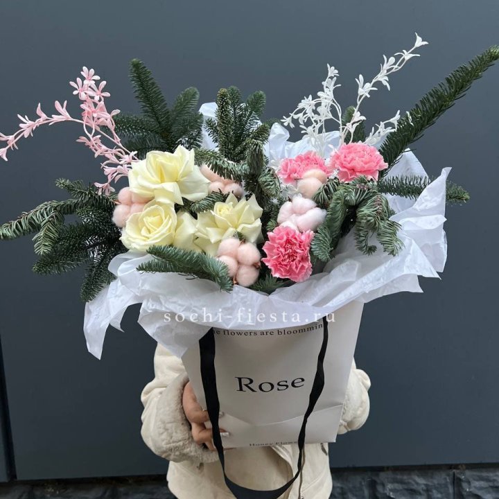 Цветочная сумка с нобилисом в Дзержинске