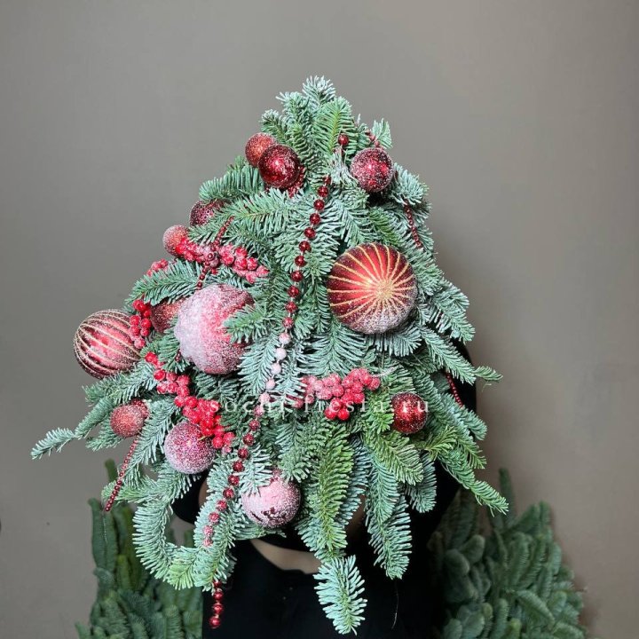 Ёлка красная в Дзержинске