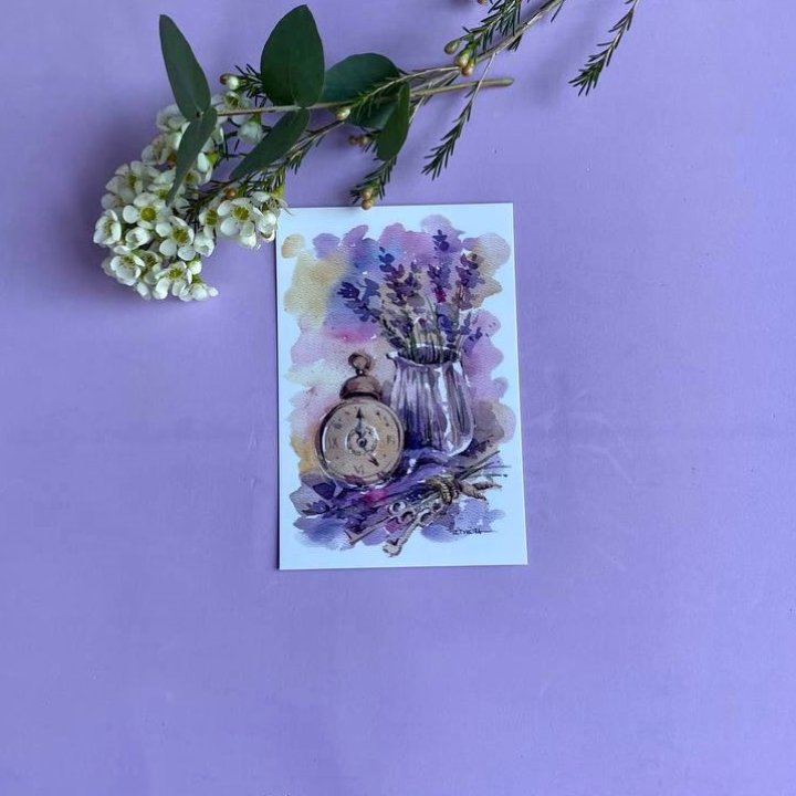 Открытка к букету "Часы" в Дзержинске