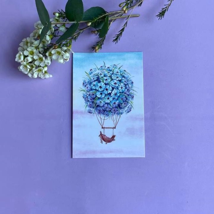 Открытка к букету "Флоростат" в Дзержинске