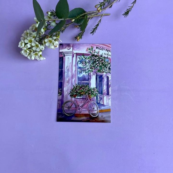 Открытка к букету "Розовый" в Дзержинске