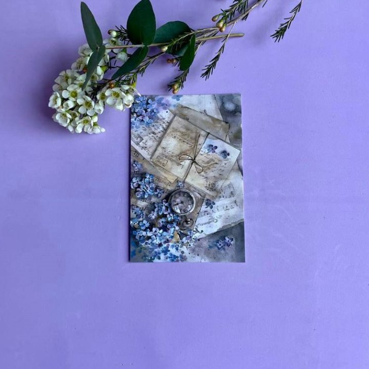 Открытка к букету "Время" в Дзержинске