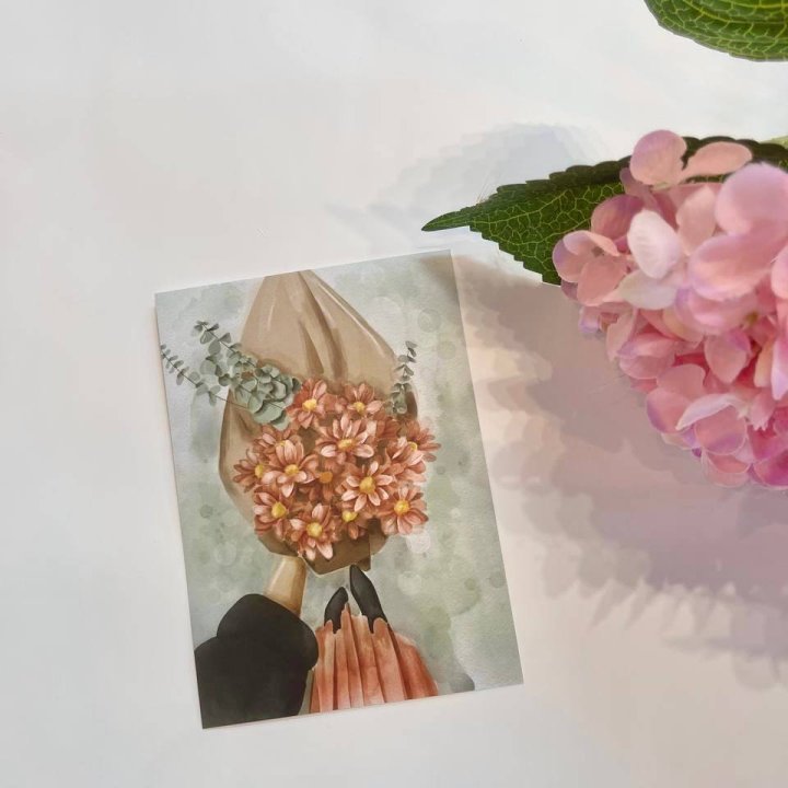 Открытка к букету "Букет" в Дзержинске