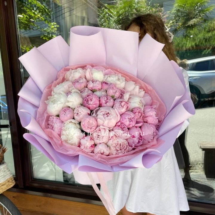 51 розовый пион в Дзержинске