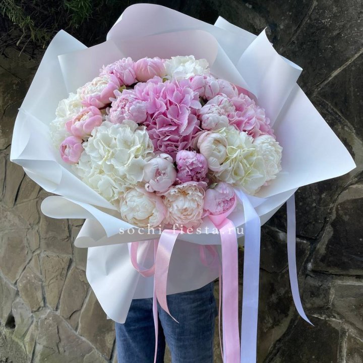 Букет "Пионы и Гортензии" в Дзержинске