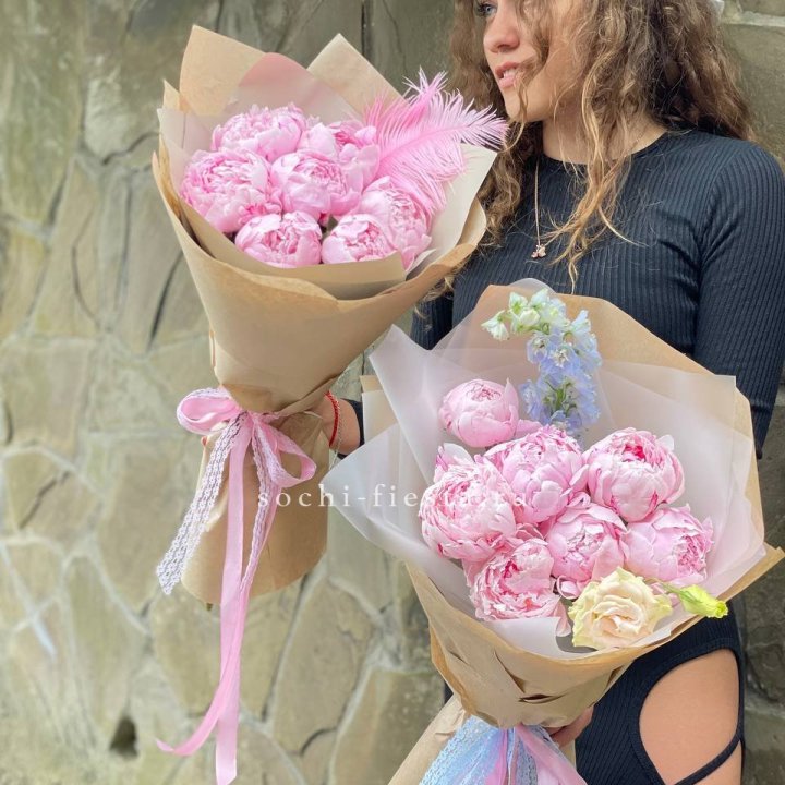 7 зефирных пионов  в Дзержинске