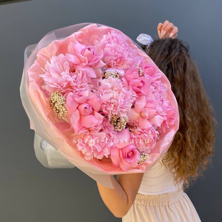  Букет с пионами "Пинки" в Дзержинске
