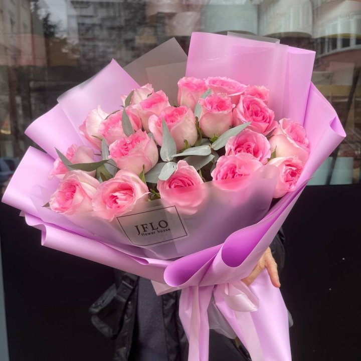  19 розовых роз в Дзержинске