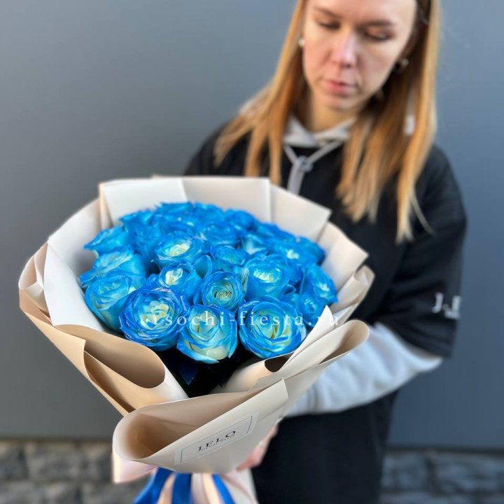 Букет синих роз блю логан в Дзержинске