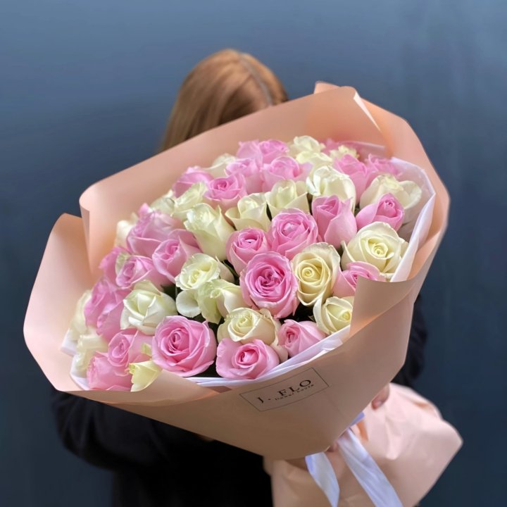 55 роз микс нежности в Дзержинске