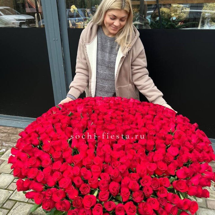 501 красная роза в корзине в Дзержинске