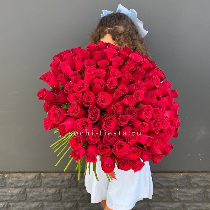 101 красная роза в Дзержинске