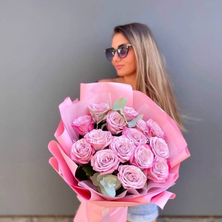 Букет розовых роз 2 в Дзержинске