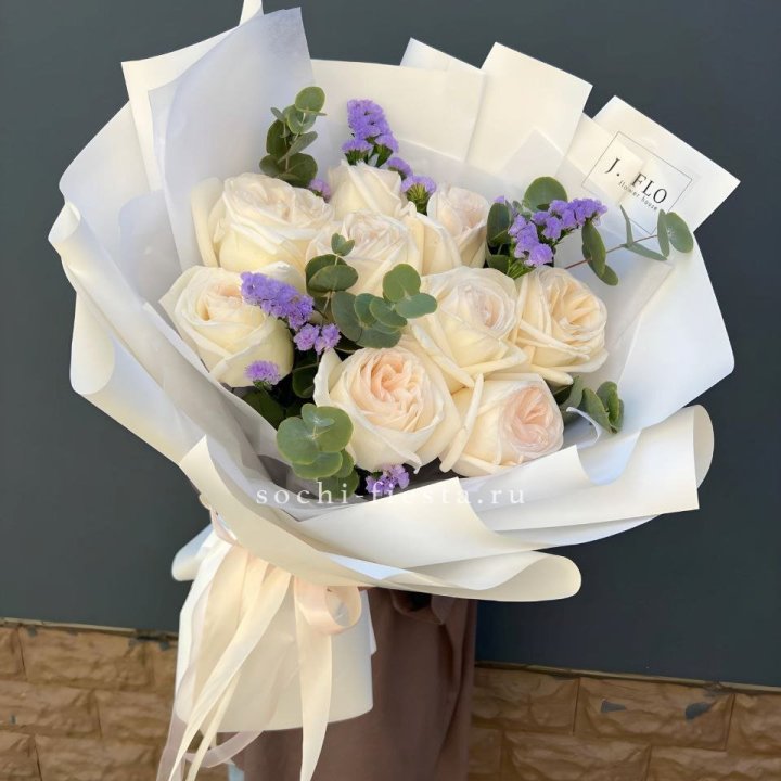 Букет из роз Вайт охара в Дзержинске