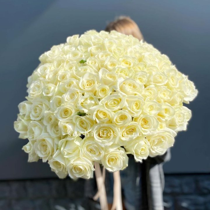 Букет  из 101 белой розы  в Дзержинске