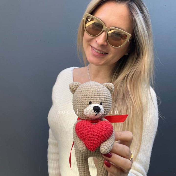 Мишка с сердцем ручной работы в Дзержинске