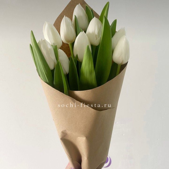 Букет белых тюльпанов в Дзержинске