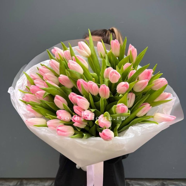 Букет тюльпанов нежно-розовых в Дзержинске