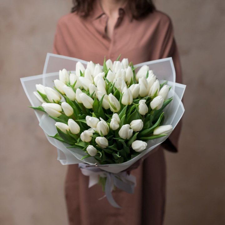 51 белый тюльпан в Дзержинске