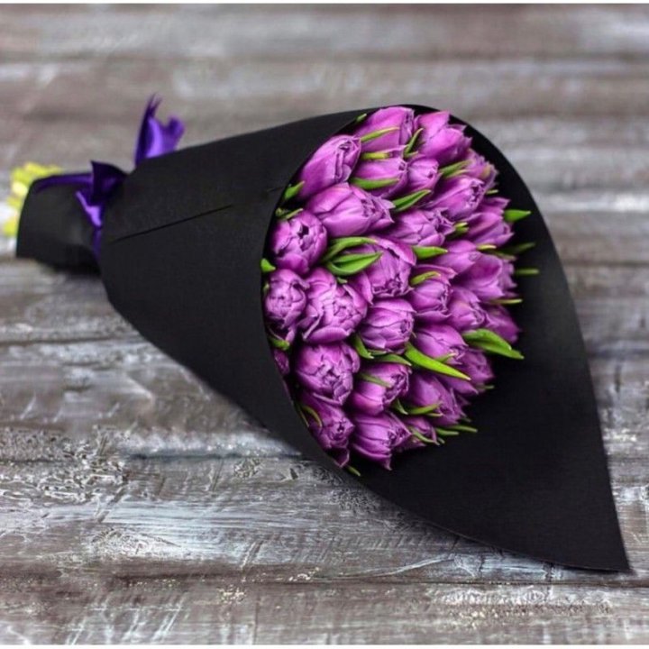 Пионовидные тюльпаны блэк в Дзержинске