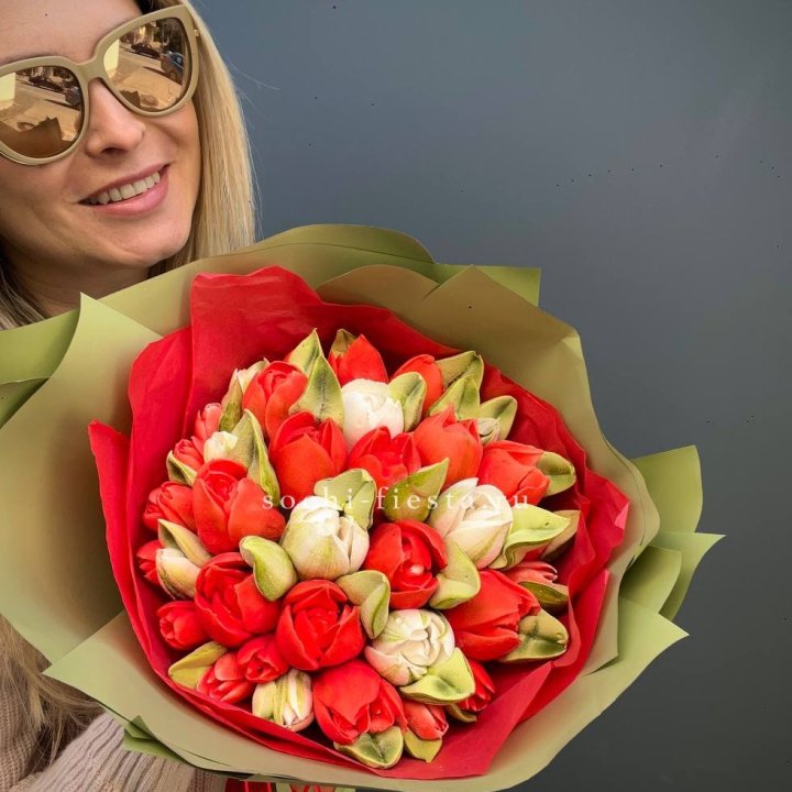 Зефирный букет из тюльпанов в Дзержинске